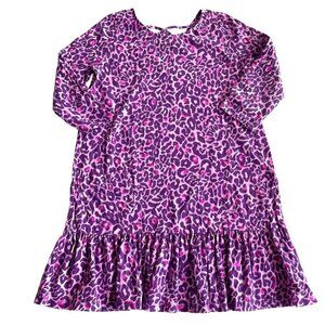 Lilly Pulitzer Purple Berry Leopard Animal Print Jena Dress - Size XL (12/14)